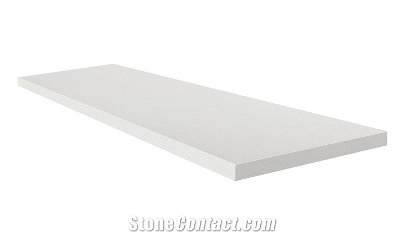 Pure White Quartz Top Honeycomb Slab