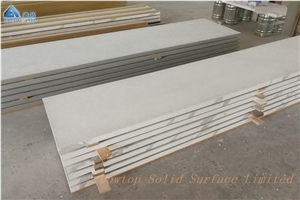 Pure White Quartz Top Honeycomb Slab
