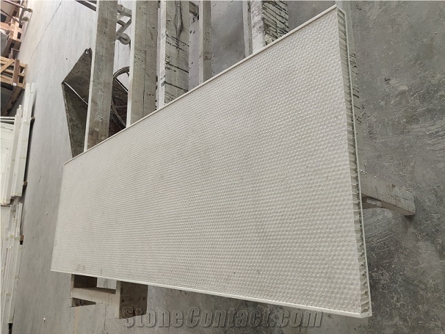 Pure White Quartz Top Honeycomb Slab