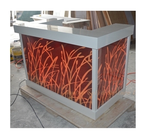 Small Illuminated Modern Led Cocktail Bar Table