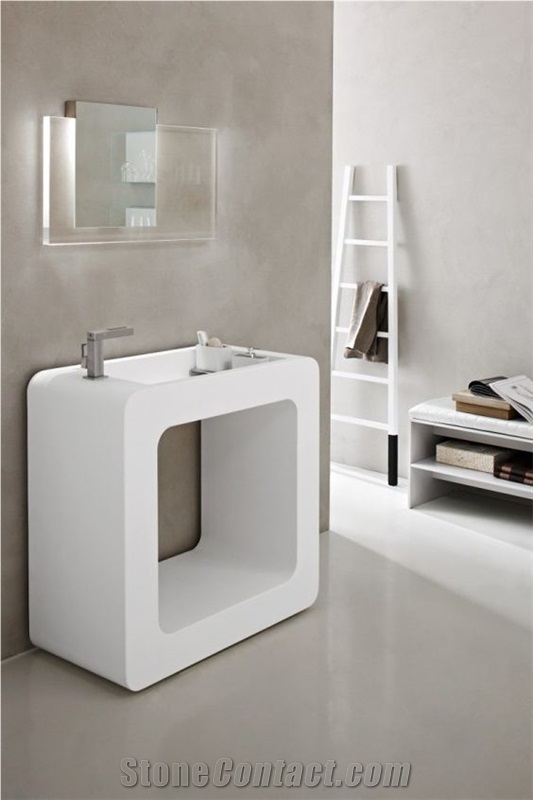 Solid Surface Artificial Stone Bathroom Basin Sink