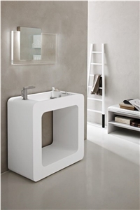 Solid Surface Artificial Stone Bathroom Basin Sink