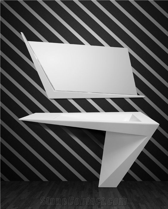 Solid Surface Artificial Stone Bathroom Basin Sink