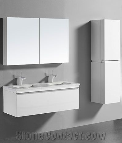 Solid Surface Double Basin Bathroom Sinks