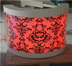 Solid Surface Nightclub Furniture Dj Table Counter