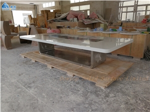 U Shape Boardroom Conference Table White