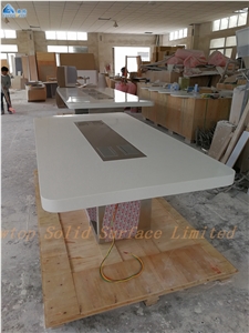 U Shape Boardroom Conference Table White