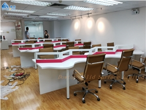 Unique Shaped Design Sockets Office Staff Desk Unique Shaped Design Sockets Office Staff Desk