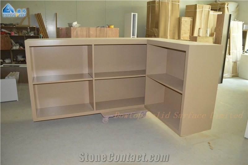 Unique Wood Design Reception Desk