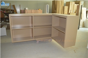 Unique Wood Design Reception Desk