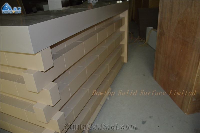 Unique Wood Design Reception Desk