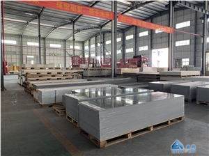 White Acrylic Corian Solid Surface Pmma Slabs
