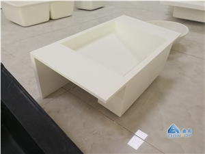 White Acrylic Solid Surface Sink