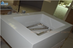 White Glossy Solid Surface Wash Basins White Glossy Solid Surface Wash Basins
