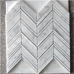Bianco Carrara White Marble Hexagon Marble Mosaic