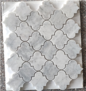Bianco Carrara White Marble Hexagon Marble Mosaic
