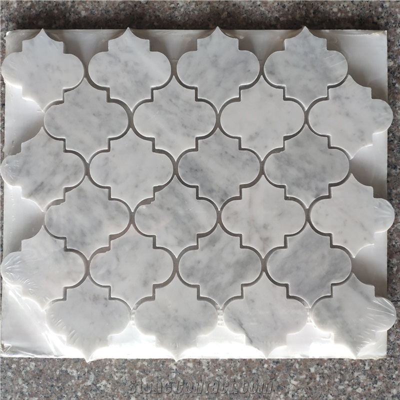 Bianco Carrara White Marble Hexagon Marble Mosaic