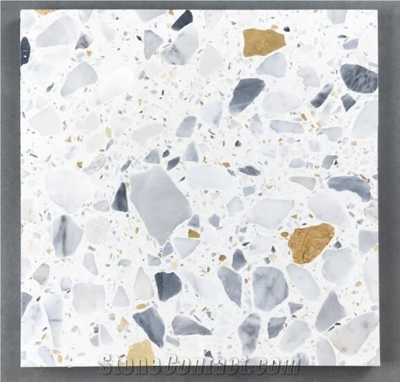Glazed Cement Terrazzo Tiles For Living Room