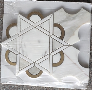 High Quality Multicolor Stone Mix Metal Mosaic