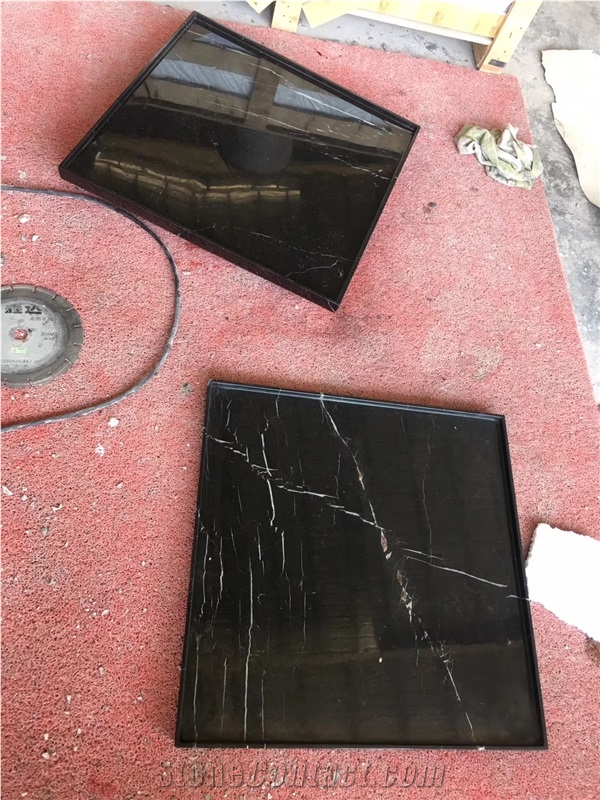 Modern Double Square Shape Marble Basin