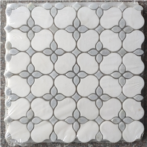 Modern Stone Wall Floor Hexagon Marble Mosaic