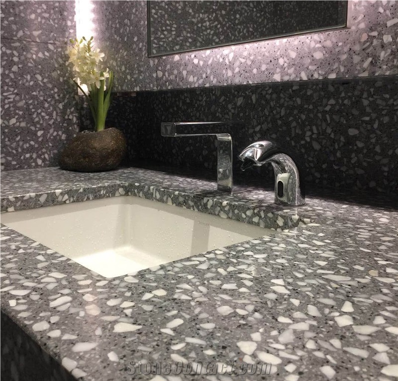 New Colorful Terrazzo Thin Slabs for Countertop