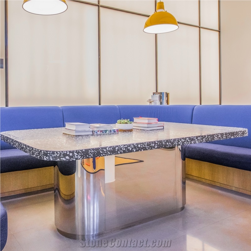 Precut Cement Terrazzo Prefab Kitchen Countertops