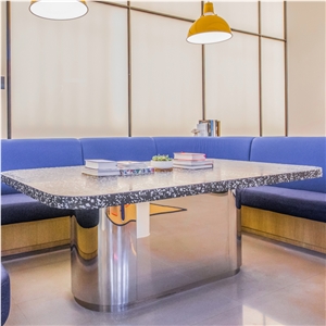 Precut Cement Terrazzo Prefab Kitchen Countertops