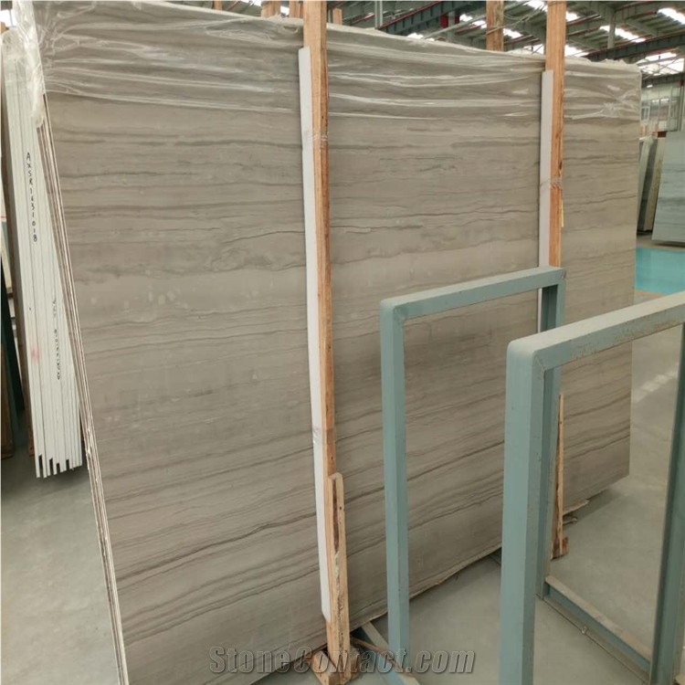Athens Wood Grain Grey Marble Big Slabs Tiles
