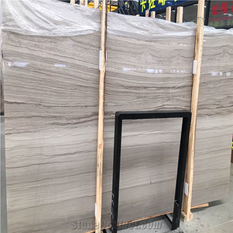 Athens Wood Grain Grey Marble Big Slabs Tiles