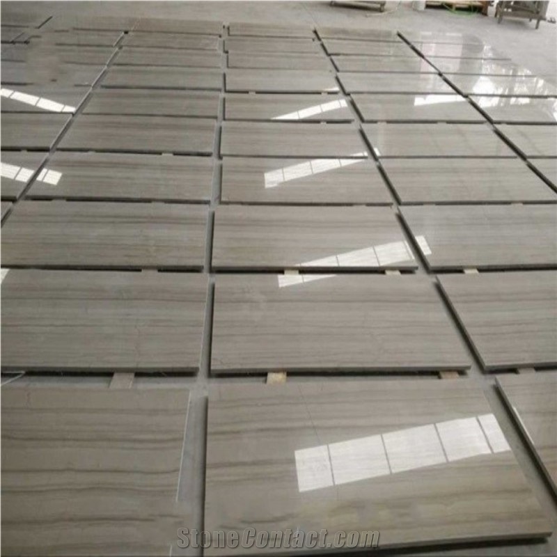 Athens Wood Grain Grey Marble Big Slabs Tiles