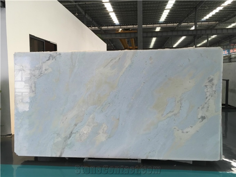 Brazil Crystal Blue Onyx Slabs Tiles