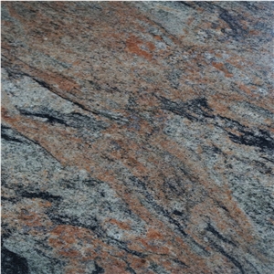 Cheap India Multicolor Red Granite Tiles