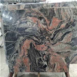 Cheap India Multicolor Red Granite Tiles