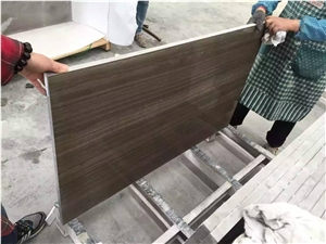 China Coffee Wooden Vein Marble Floor Wall Tiles