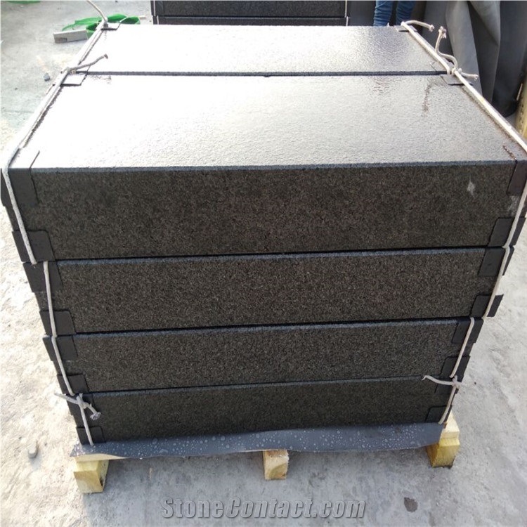 China Nero Impala Granite 2cm 3cm Flamed Tiles