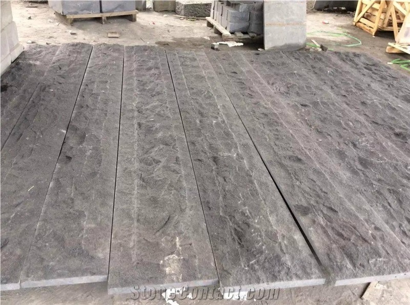 China New Black Pearl G684 Mushroom Stones