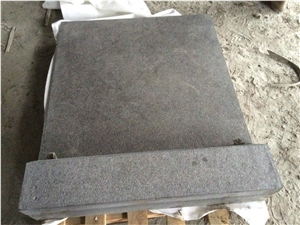 China Pearl Black Basalt G684 Bush Hammered Tiles