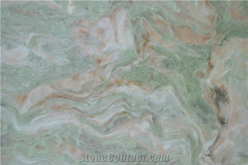 China Rainbow Green Onyx Slabs Bathroom Tiles