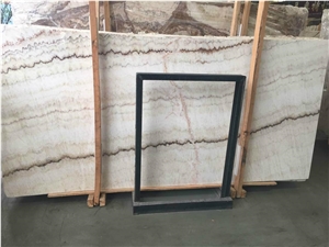 China Rainbow White Onyx Slabs Tiles