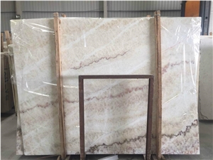 China Rainbow White Onyx Slabs Tiles