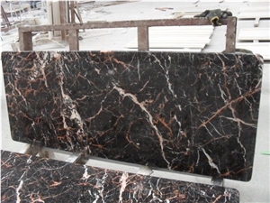 China Rose Portoro Red Marble Vanities Slabs Tiles
