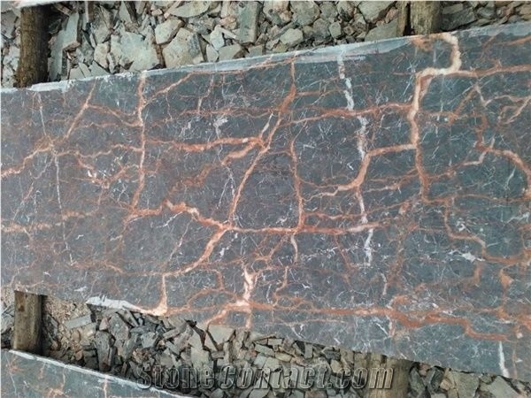 China Rose Portoro Red Marble Vanities Slabs Tiles