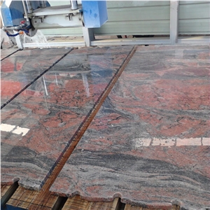 China Rosso Multicolor Red Granite Hubei Slabs