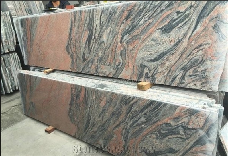 China Rosso Multicolor Red Granite Hubei Slabs