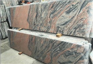 China Rosso Multicolor Red Granite Hubei Slabs