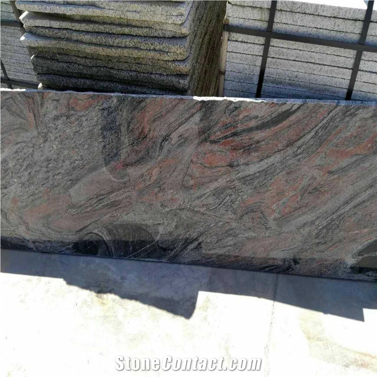 China Rosso Multicolor Red Granite Hubei Slabs