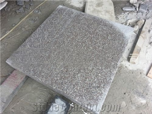 China Ruoyuan Red Granite G664 Flamed Tiles Alsbs