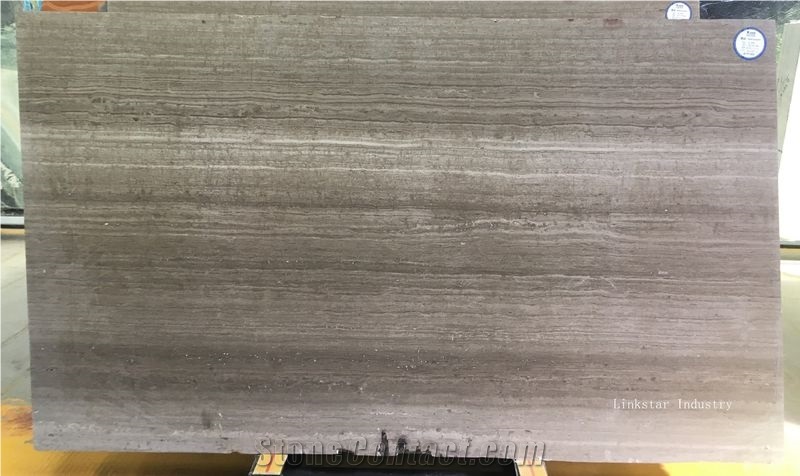 China Serpegiante Wooden Gey Marble Big Slabs