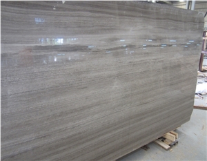 China Serpegiante Wooden Gey Marble Big Slabs